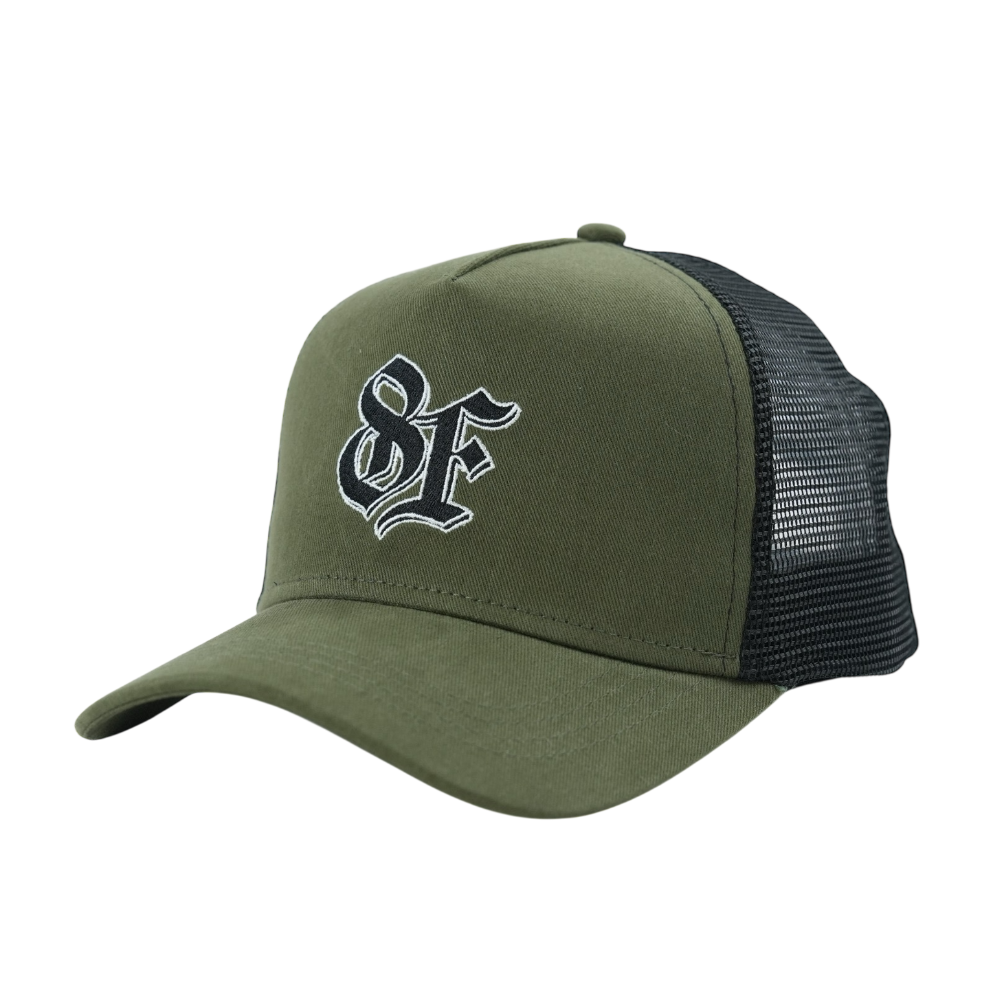 8F CAP KHAKI BLACK MESH